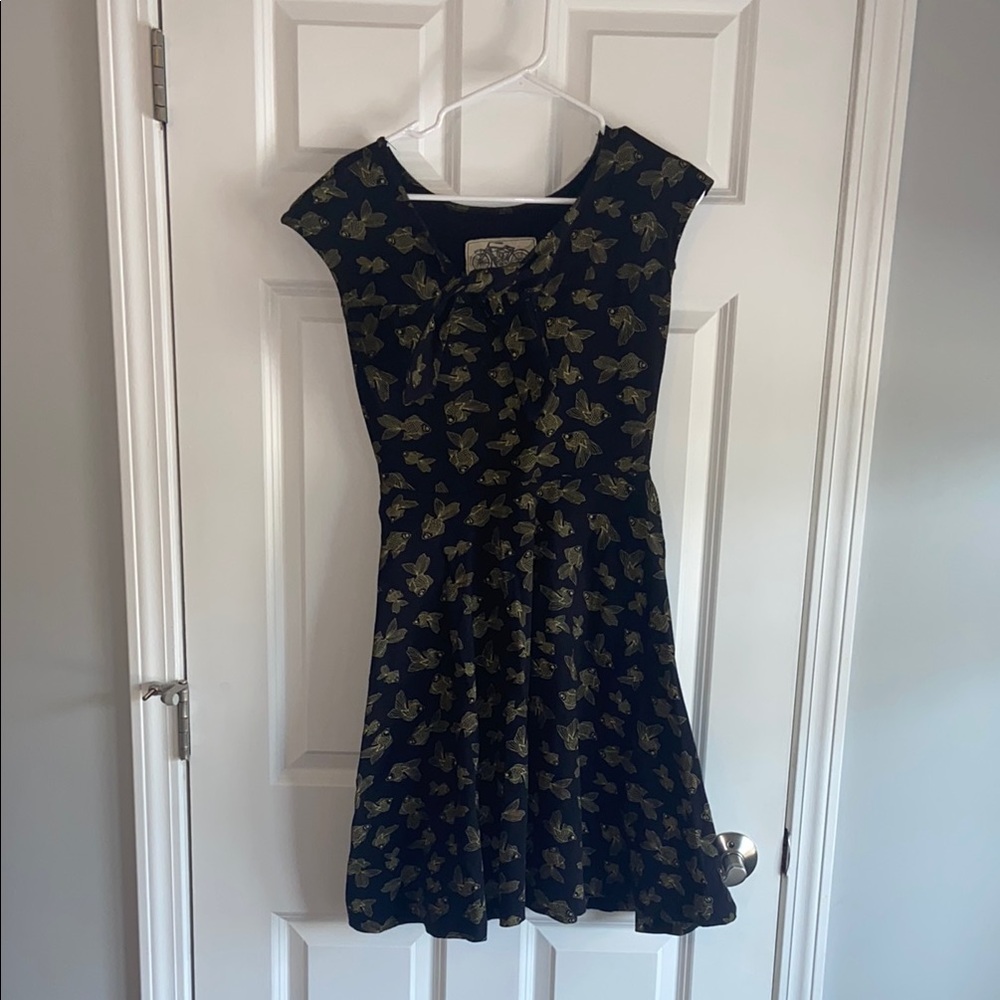 Effie's Heart Black and Gold Dress
